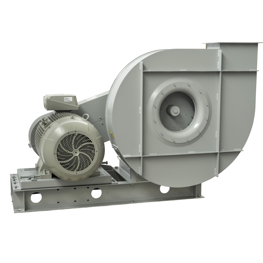 High pressure centrifugal fans with forward curved impeller belt drive